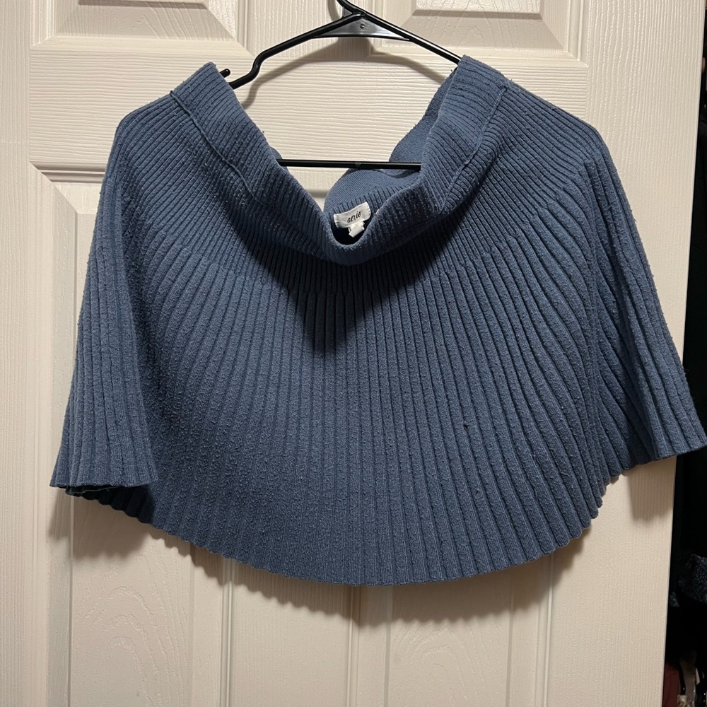 Blue Ribbed Women's skirt